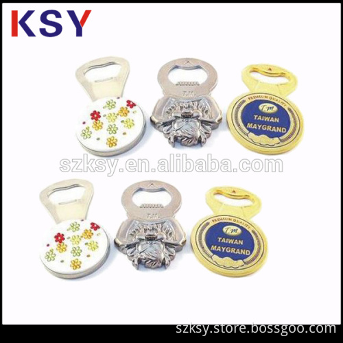Cheap small items keychain type metal bottle opener